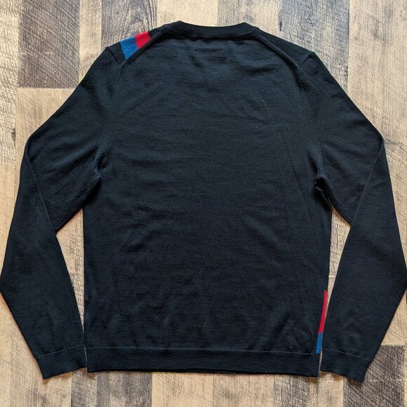 Zadig & Voltaire Kennedy Sweater Lightning Bolts Black XS Merino Wool - Picture 3 of 7